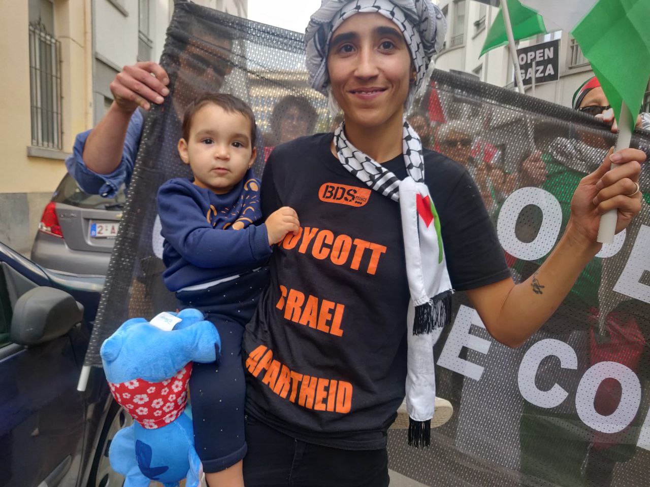 مسيرة دعم لفلسطين في بروكسل (4)